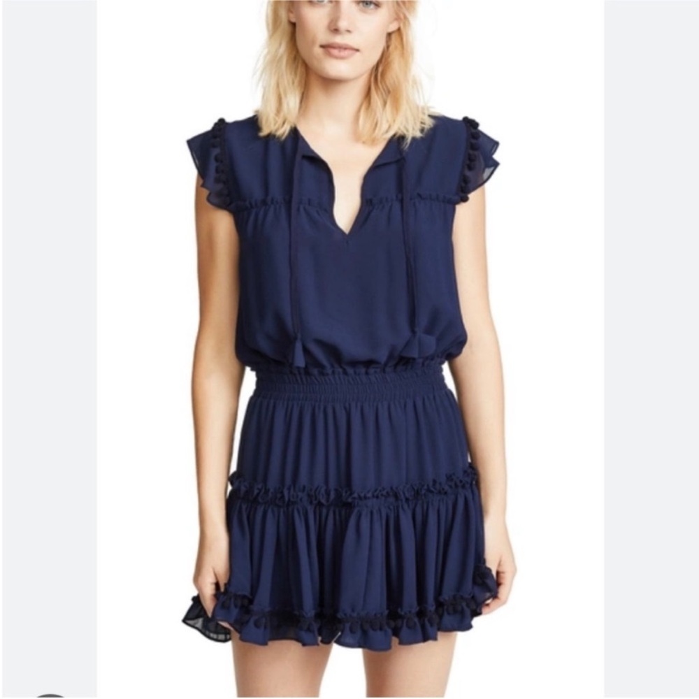 Misa Los Angeles Midnight Blue Mini Dress
